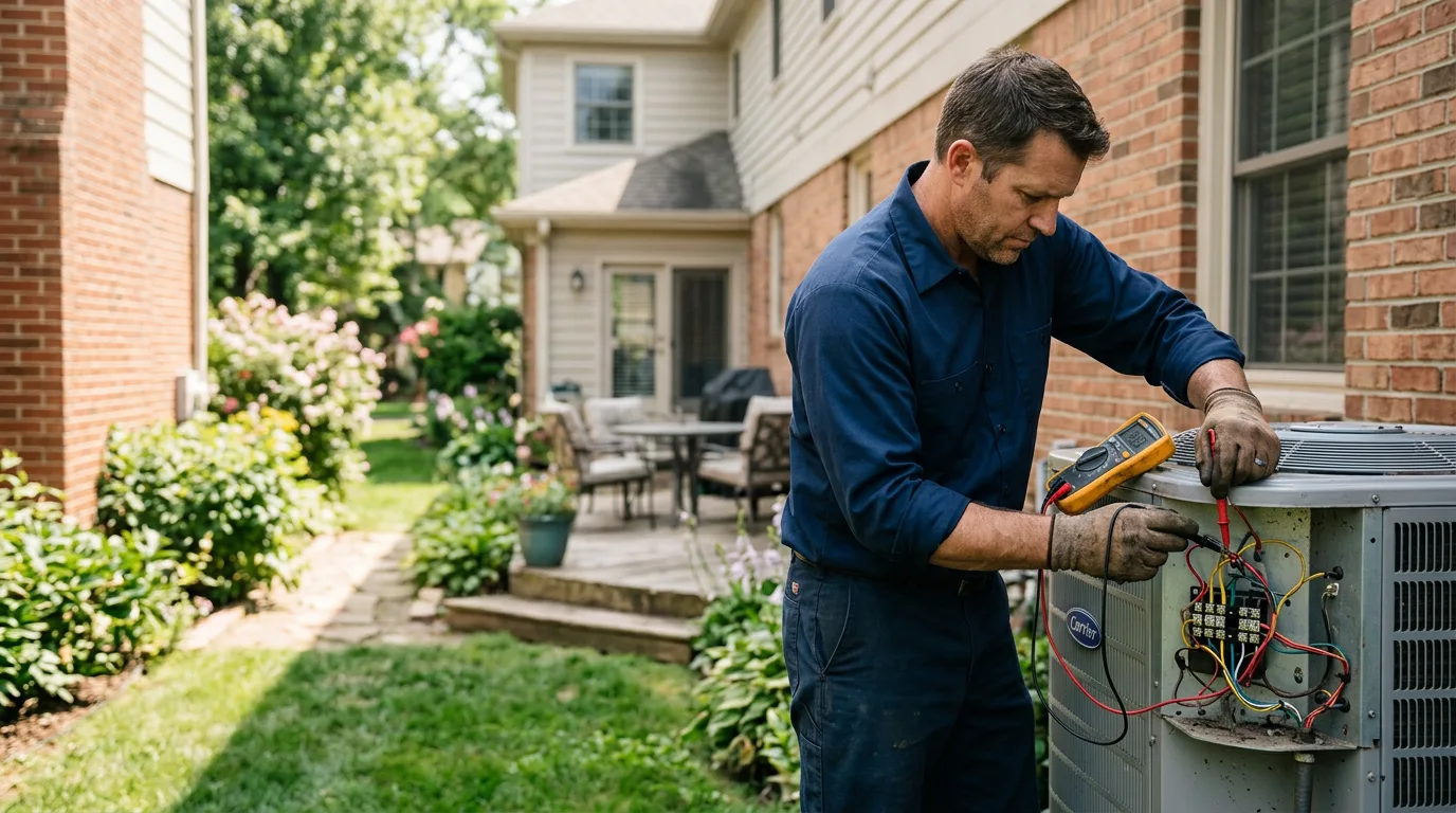 HVAC technician working near South Gibson, PA